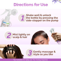 Mamaearth Rosemary Water Anti-Hair Fall Spray with 100% Pure Rosemary Water & Methi Dana 200ml|Hair Growth,Stronger,Denser Hair|24Hr Frizz Control|Folligen ANALupe, Fision Aquashield|Shiny,Smooth Hair