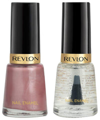 REVLON Nail Enamel,Matte Finish, Natural, 8Ml & Nail Enamel, Iced Mauve, 8Ml
