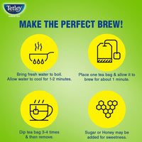 Tetley Green Tea Immune, With Added Vitamin C, Naturally Mango Flavour, 25 Tea Bags, 1.3gx25, 32 Grams