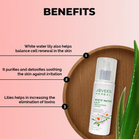 Jovees Herbal White Water Lily Moisturizing Lotion For Flawless Skin | Face Moisturiser For Everyday Use for Normal to Dry Skin | Lightweight, Non-Sticky, Optimum Moisturization- 200ML