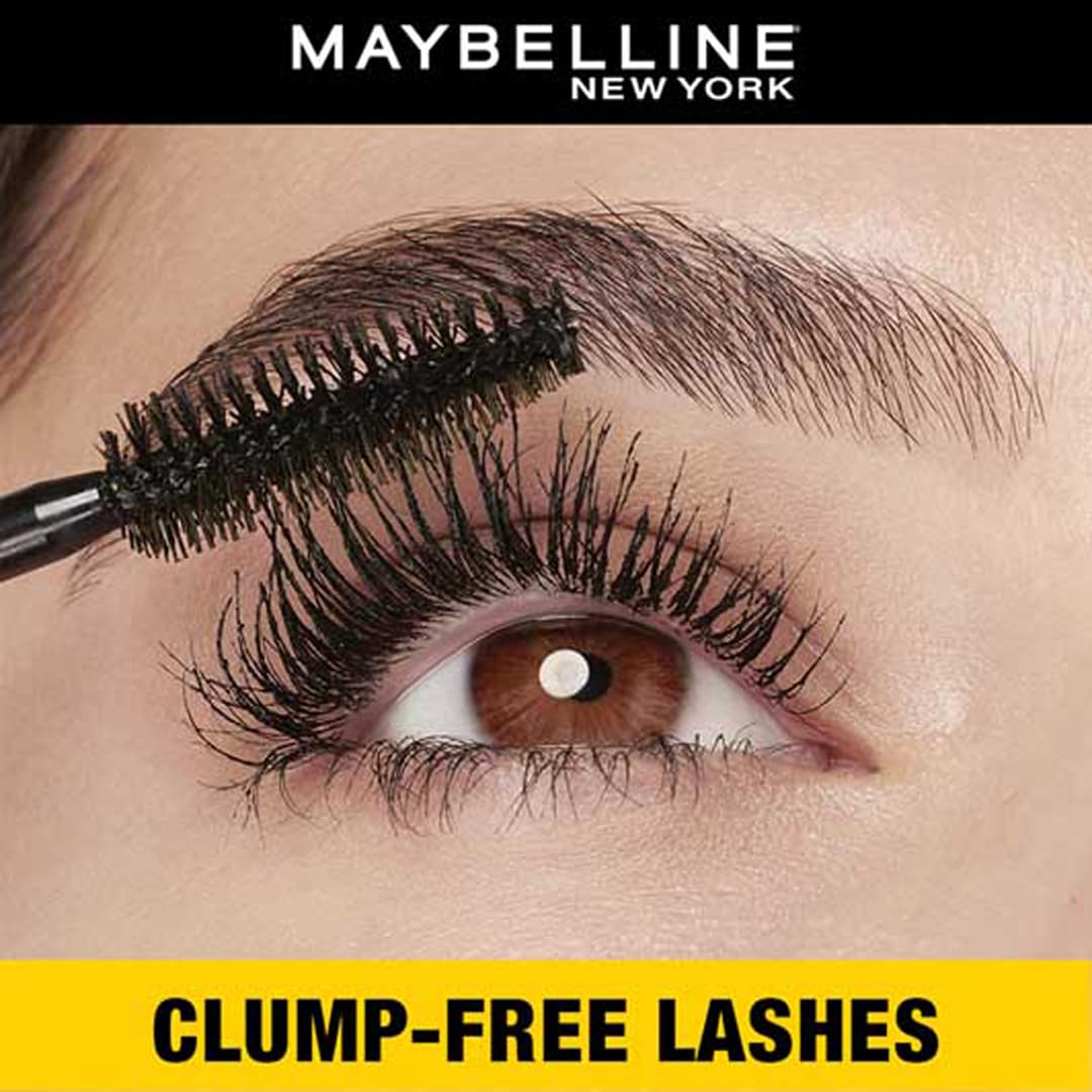 Maybelline New York Volume Express Colossal Mascara, Volumizing & Lengthening, Washable, Black, 10.7ml