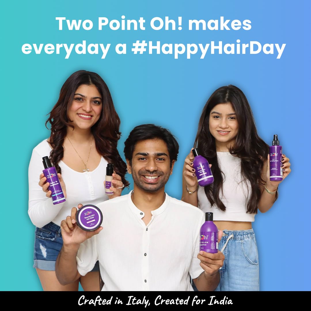 2.Oh! Italian Leave In Conditioner for Dry Hair | Leave In Hair Conditioner with Panthenol and Argan Oil | Nourishing Leave In Conditioner for Wavy Hair | Hair Serum for Dry Frizzy Hair |Women and Men