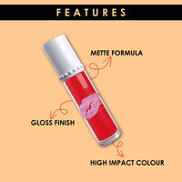 Shryoan Lippi Gift Matte Lip Gloss | Matte Finish & Waterproof and Smudge Proof & Hydrating, Light Weight, Long Lasting, High Shine & Soft Natural Liquid Lip Gloss (6ml X 6 Pcs) (D)