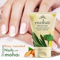moha: Nail Care Cream, Nail Growth & Strength With Goodness of Almond Oil & Flaxseed Oil | Soft, Smooth, & Strong Lustrous Nails unisex- (100 g) Pack of 1