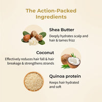 Vedix Ayurvedic Hair Mask For Hair Growth, Customized Pratida Shine Rebound Hydrating Hair Mask For Coloured & Chemically Treated Hair With Shea Butter + Coconut + Quinoa Protein - 200 Gram