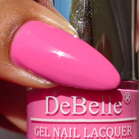 Debelle Gel Nail Polish Strawberry Souffle' (Bubblegum Pink Nail Paint)|Non Uv - Glossy Finish |Chip Resistant | Seaweed Enriched Formula| Long Lasting|Cruelty And Toxic Free| 8Ml