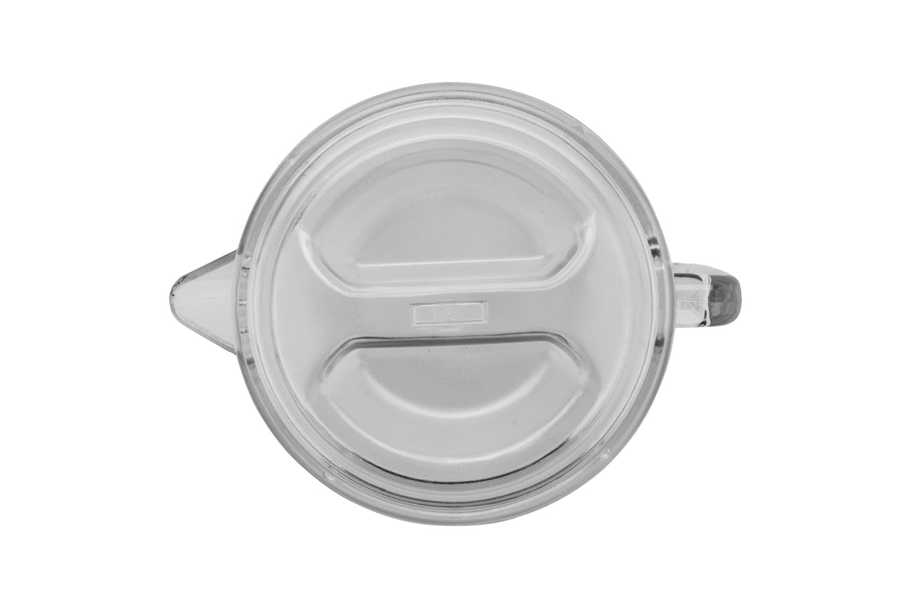 G.E.T. P-3064-1-CL-EC Heavy-Duty Shatterproof Plastic 2 Quart Pitcher with Lid, BPA Free (64 Ounce), Clear