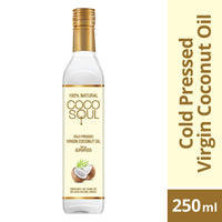 Coco Soul Cold Pressed Natural Virgin Coconut Oil, 250 ml + Coco Soul Cold Pressed Natural Virgin Coconut Oil, 500 ml