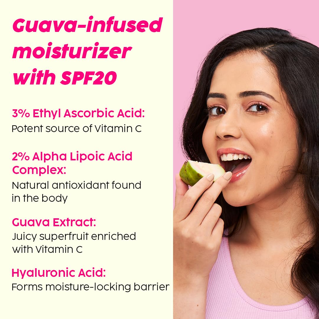 PLIX - The Plant Fix Guava Powered Regime for Glowy Skin | Hydrating Cleanser | 10% Vitamin C Dewy Serum | Smoothie Moisturizer | Promotes Hydration & Brightening | Glowing in 1 Use