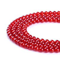 Natural Stone Beads 10mm Red Agate Gemstone Round Loose Beads Crystal Energy Stone Healing Power for Jewelry Making DIY,1 Strand 15
