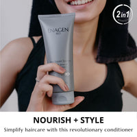 Enagen Bio Premium Hair Care Duo Conditioner: Rinse off & Leave In Conditioner - Multipurpose Hair Savior Nourish, Style, and Transform Your Tresses with Hyaluronic Acid, Quinoa & Argan