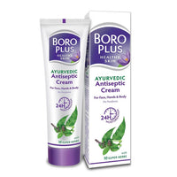BoroPlus Antiseptic Cream Provides 24hrs Moisturisation Ayurvedic Cream for all Aeasons, 120ml & BOROPLUS Antiseptic Cream, Ayurvedic Cream For All Seasons, Hand, Body & Face, 80ml