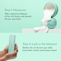 Orimii Happy Belly Stretch Mark Defence Regime For New & Expecting Mothers | Bump Body Butter & Belly Oil Combo For Hydration & Moisturization | Essential Combo For New Moms