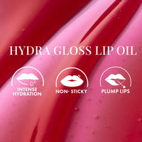 mCaffeine Shades Hydra Gloss Tinted Lip & Cheek Oil | Intense Hydration,Non-sticky & Plumps Lips | Infused with Squalane & Rich Oil Blend | Juicy, Glazed Lips with Natural Tint | Lipstick for Women | 5 ml - Cherry Glaze