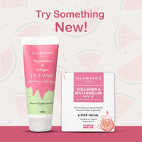 Glamveda Watermelon & Collagen Peel Firming & Anti Aging Off Mask For Women | Reduces Signs of ageing | Gives radiant glow | No Paraben, SLS | 100gm