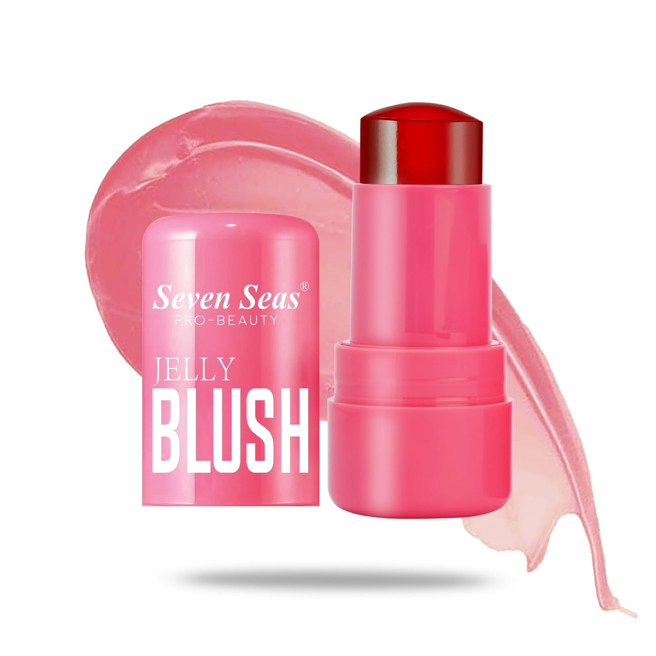 Seven Seas Matte Jelly Blush Tint | Moisturising | Long-Lasting Lip And Cheek Tint | Highly Pigmented | Smudgeproof | Jelly Tint For Women And Girls (02-Splash Berry, 5G)