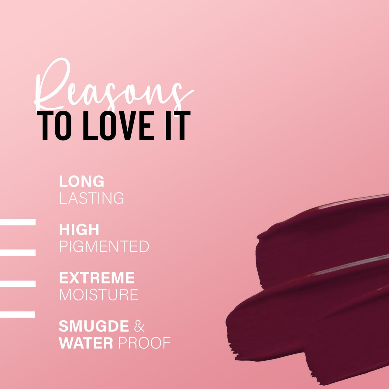 Seven Seas Pure Liquid Lipstick, Matte Finish, Purple (Rose, 7ml)
