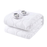 Serta Heated Mattress Pad Twin Size - Electric Mattress Pad, 10 Heat Setting Controller, Auto Shut Off Timer, Deep Elastic Pocket, Up to 17