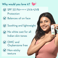 WishCare SPF 50 Head to Toe Combo for Sun Protection (200ml+50ml+5gm)