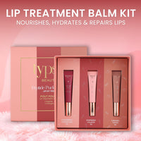 Typsy Beauty Pout & Polish Lip Balm Kit Trio | Hydrating with Peptides & Collagen | Deep Moisture with Cooling Metal Applicator | Strawberry Cheesecake, Raspberry & Caramel Toffee | 8ml