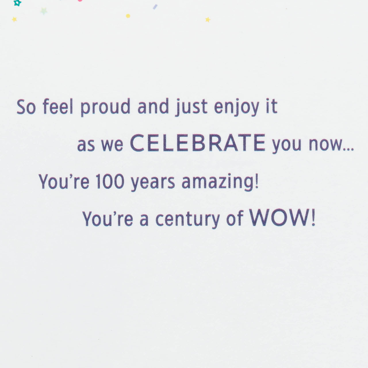 Hallmark 100th Birthday Card (100 Years Amazing)