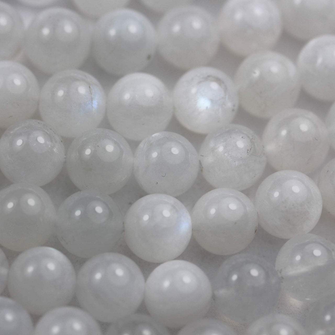 Moonstone 10mm Natural Gemstone Beads for Bracelets kit Energy Healing Crystals Jewelry Chakra Crystal Jewerly Beading Supplies 15.5inch About 36-40 Beads Moonstone
