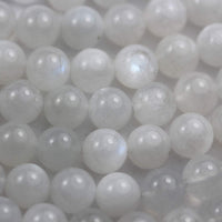 Moonstone 10mm Natural Gemstone Beads for Bracelets kit Energy Healing Crystals Jewelry Chakra Crystal Jewerly Beading Supplies 15.5inch About 36-40 Beads Moonstone