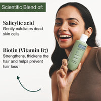 Bare Anatomy Anti Dandruff Shampoo & Conditioner Mask | Reduces Upto 100% Dandruff & Strengthens Hair | With Salicylic Acid & Biotin | Paraben & Sulphate Free | Women & Men | 250ml + 250g