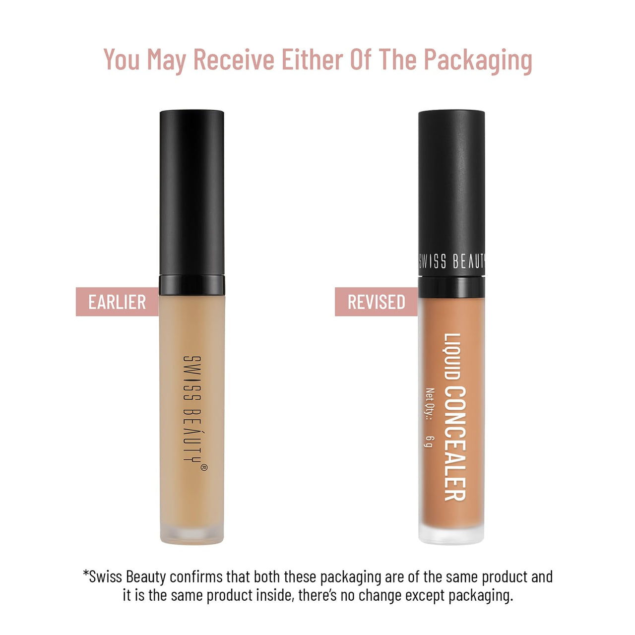 Swiss Beauty Liquid Light Weight Concealer With Full Coverage |Easily Blendable Concealer For Face Makeup With Matte Finish | Shade- Warm Honey, 6g