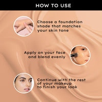 FACESCANADA Flawless Matte Foundation-Absolute Ivory,30 Ml 3-In-1 Foundation+Moisturizer Cream For All Skin Types+Concealer|12 Hr Hydration+Spf 1|Hd Matte Coverage|Lightweight|Anti Ageing,Pack Of 1