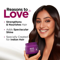 BBLUNT Hair Fall Control Hair Mask with Pea Protein & Caffeine for Stronger Hair-250 g | Reduces Hair Fall | Strengthens Hair | Enriched with Shine Tonic