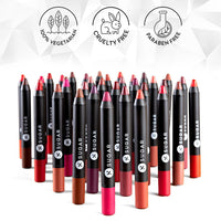SUGAR Cosmetics Matte as Hell Lip Crayon | Lasts upto 8hrs | Water Resistent Lipstick for Women | 2.5gm - 12 Baby Houseman