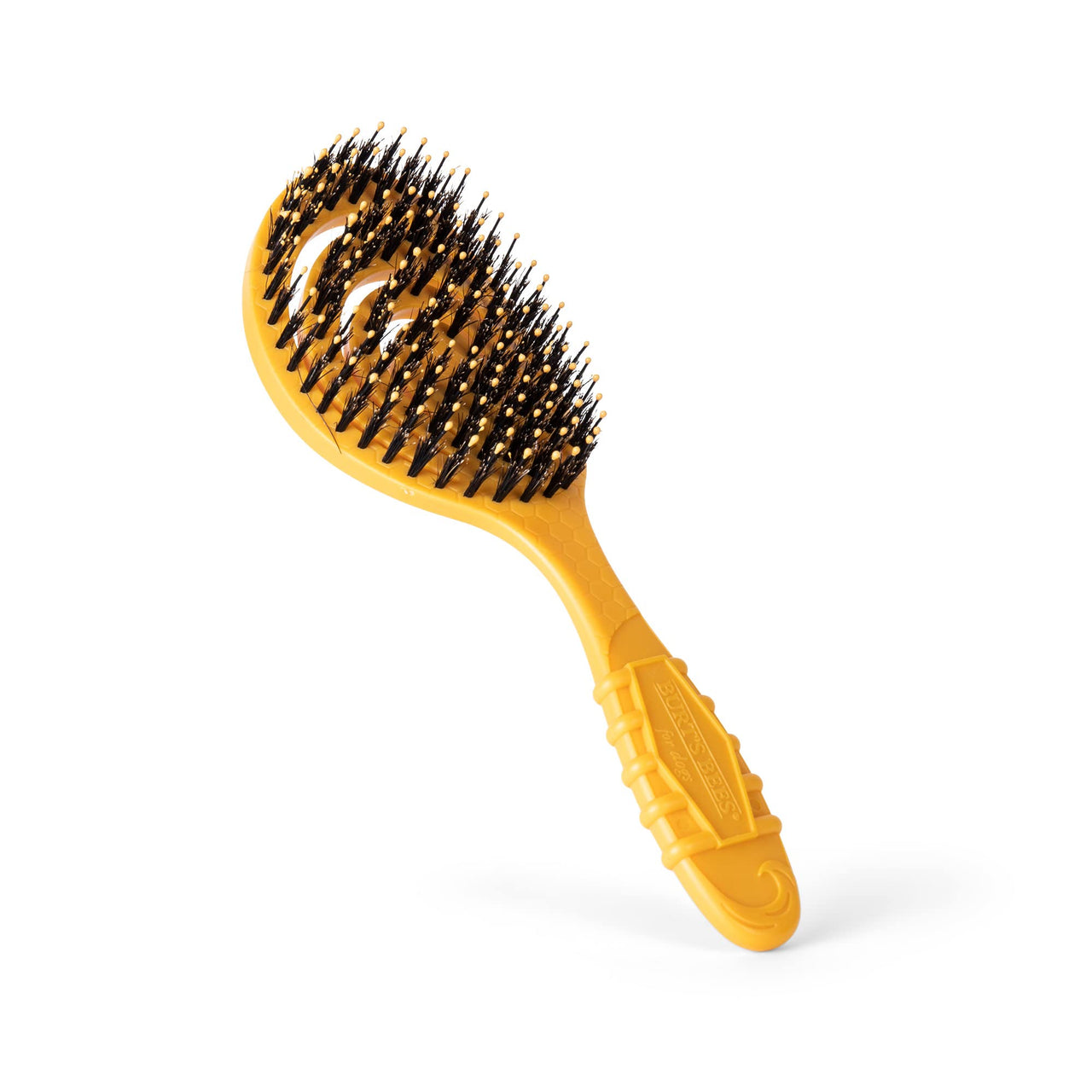 Burt’s Bees for Pets Porcupine Bristle Brush for Large Dogs with Handle Made from Recycled Plastics Collected from Coastal Communities | Large Flex-head Grooming Brush for Large Dogs Porcupine Bristle Plastic Brush 9 Inch