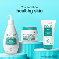 VENUSIA Max Moisturiser Lotion For Everyday Use for Dry Skin, Contains Shea Butter, Mango Butter, Aloe Butter & Cocoa Butter. Paraben Free & Non irritant formula, Dermat Recommended,300 g