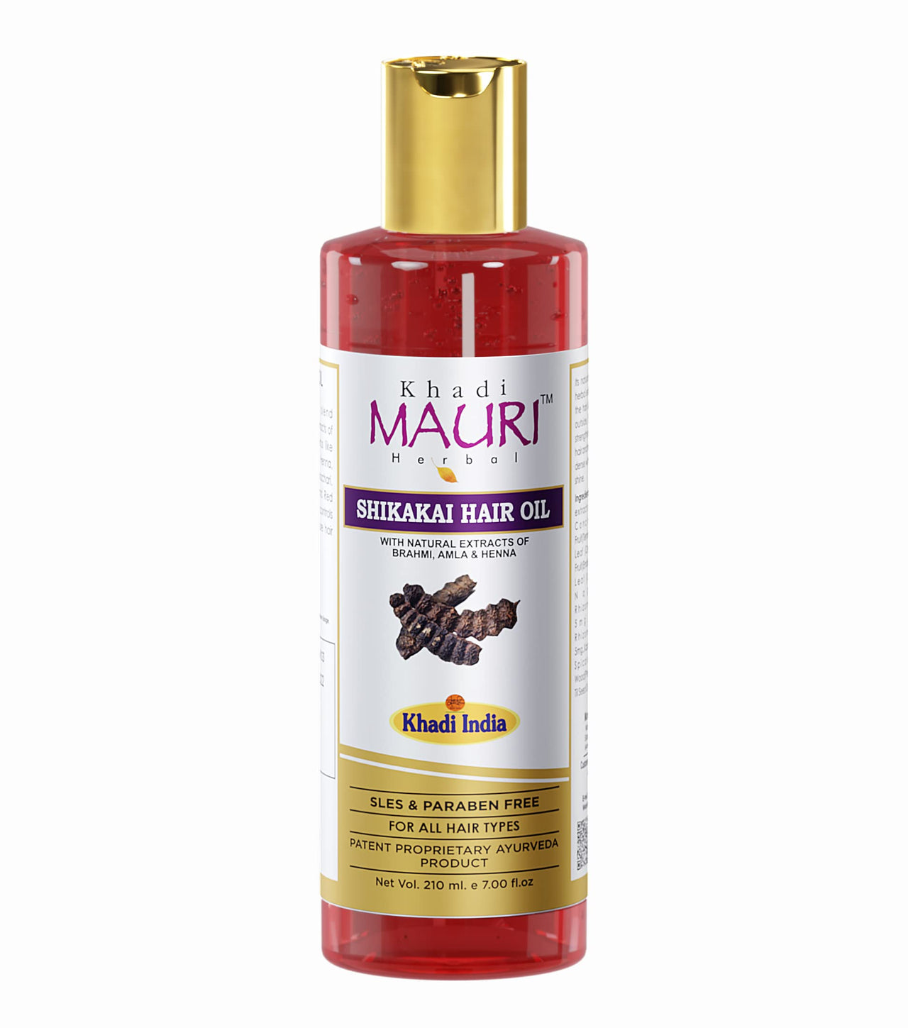 Khadi Mauri Herbal Shikakai Hair Oil Range (210 ml)