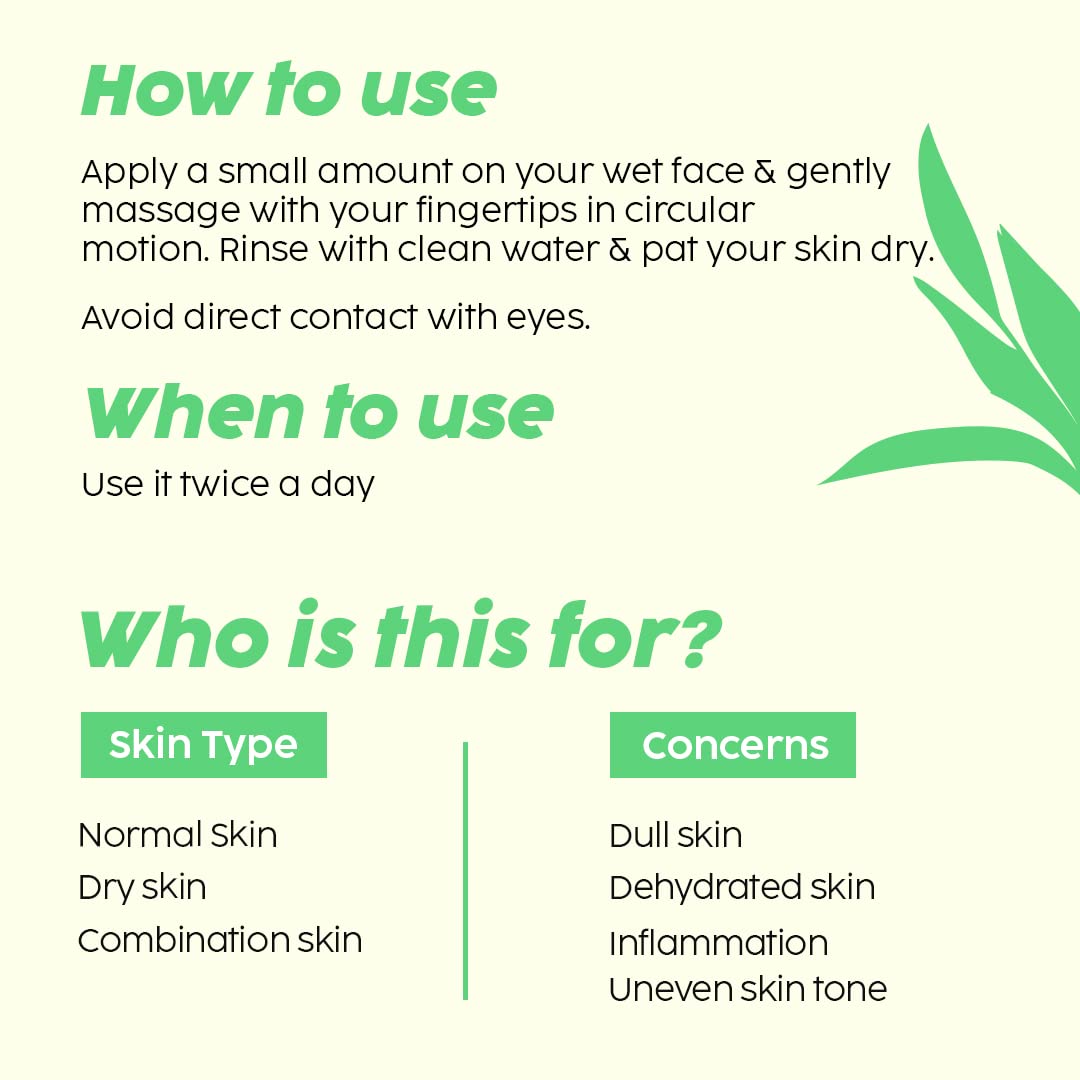 PLIX - THE PLANT FIX Vitamin C Juicy Face Wash (100 ml) Cleanser For Skin Brightening, With Pro Vitamin B5 For Moisturization & Alpha Lipoic Acid For Glowing Skin | For Women & Men