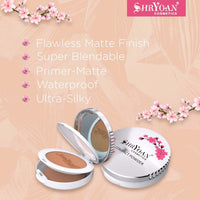 Shryoan 2 in 1 Oil Control Compact Powder| Hides Imperfections, Blends Effectively, Matte Finish With Soft & Silky texture and Pressed Powder for All Skin Types (23g) Shade 04