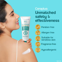 Venusia Ceraplus Cream for Dry Skin - 5 Essential Ceramides for Deep moisturization & barrier repair I With Oat oil & oat extract,Hyaluronic Acid I Fragrance free face cream I 100g