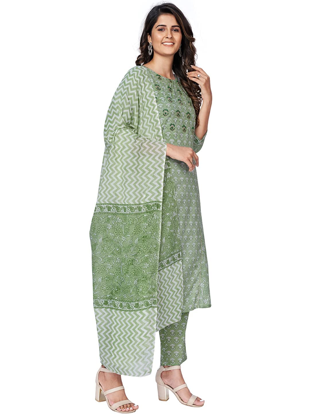 Vbuyz Women Kurta, Pant & Dupatta 3XL