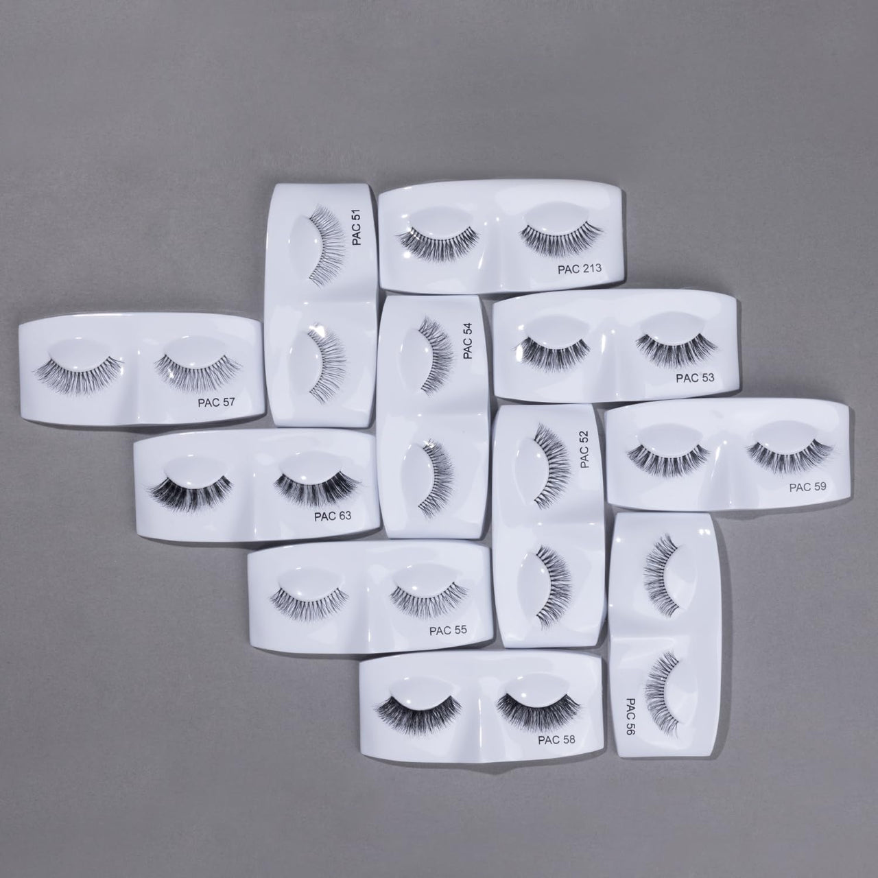 PAC Tapered Eye Lashes for Women (52) | Eye Makeup | Cotton Fake Lashes | No Chemicals or Dyes | Long, Reusable, 3D Natural False Eyelashes Extension (Pack of 1)
