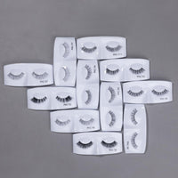 PAC Tapered Eye Lashes for Women (52) | Eye Makeup | Cotton Fake Lashes | No Chemicals or Dyes | Long, Reusable, 3D Natural False Eyelashes Extension (Pack of 1)