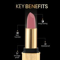 Beauty Berry Bold Babe Non-Transfer Matte Lipstick | Highly Pigmented, Lightweight, Smudge Proof & Waterproof Lipstick | Single Swipe Application, Long Lasting Lipstick for Women (Nude Toast)