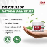ZIXA Strong Pain Relief Balm - Non-Greasy Cream, 7-in-1 Multi-Action Formula with Aromatherapy | Fast-Absorbing | Natural with Micelle Technology for Headache, Joint, Muscle, and Back Pain | 30ml (Pack of 1)