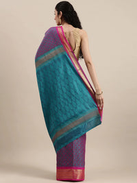 Pandadi Saree Women's  Cotton Silk Saree With Blouse Piece