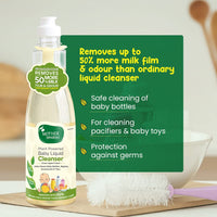 Mother Sparsh Natural Baby Liquid Cleanser (Powered by Plants) Cleanser, Refill Pack (500ml) &Tummy Roll On For Baby, Colic Relief, Constipation and Indigestion With Hing & Saunf - 40ml