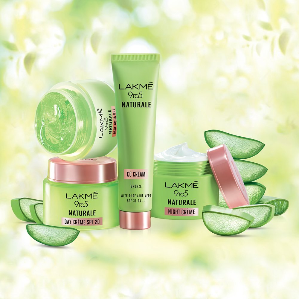 Lakmé 9 To 5 Naturale Day Cream, Spf 20 Pa++ With Aloe Vera For Hydrated Skin, 50 G