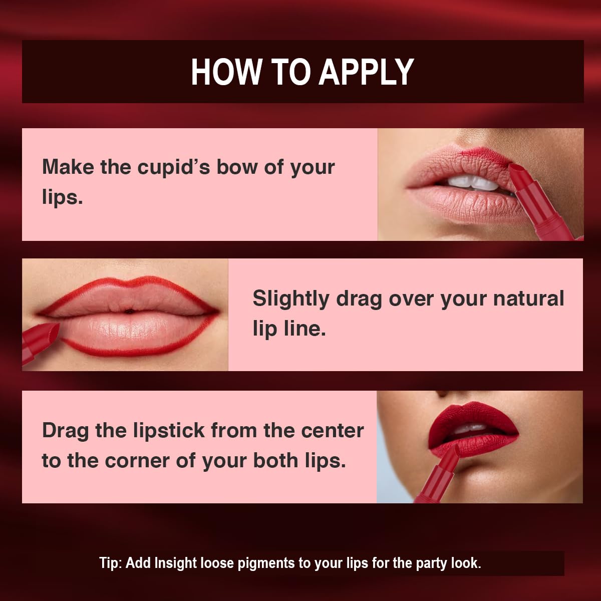 Insight Cosmetics Matte Lipstick |Long Lasting Lipstick for Women |Keeps Lips Moisturised & Insight Cosmetics Matte Lipstick |Long Lasting Lipstick for Women |Keeps Lips Moisturised