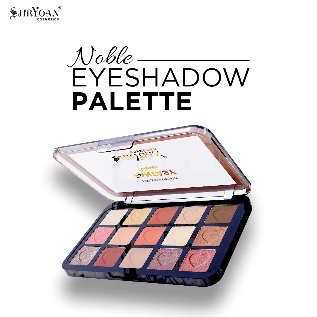 Shryoan Fantasy Dream 15-Color Noble Eyeshadow Palette | Highly Pigmented, Easily Blendable and Matte Finish, For Creative Eye Look (Shade-02)