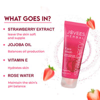 Jovees Face Wash - Strawberry, 120ml (Pack of 2)