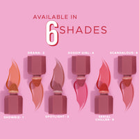 Hilary Rhoda Blush Love | Highly Pigmented Liquid Blush & Super Dewy Finish | Built-in Sponge | All Day Wear & Buildable Formula | Leak-Proof - 6ml (Drama | Shade 02)
